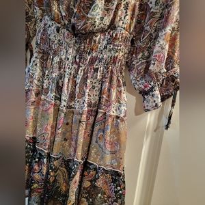 Colorful boho paisley dress